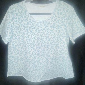 Lime & chill Leopard Print Thick Short Sleeve Tee